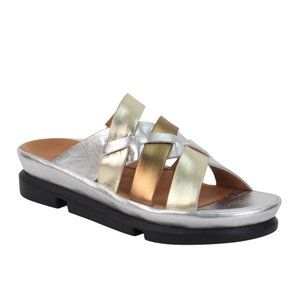 L'Amour Des Pieds NEW Mules Slides Orthotic Comfort Sandal Leather Womens 10 NWT